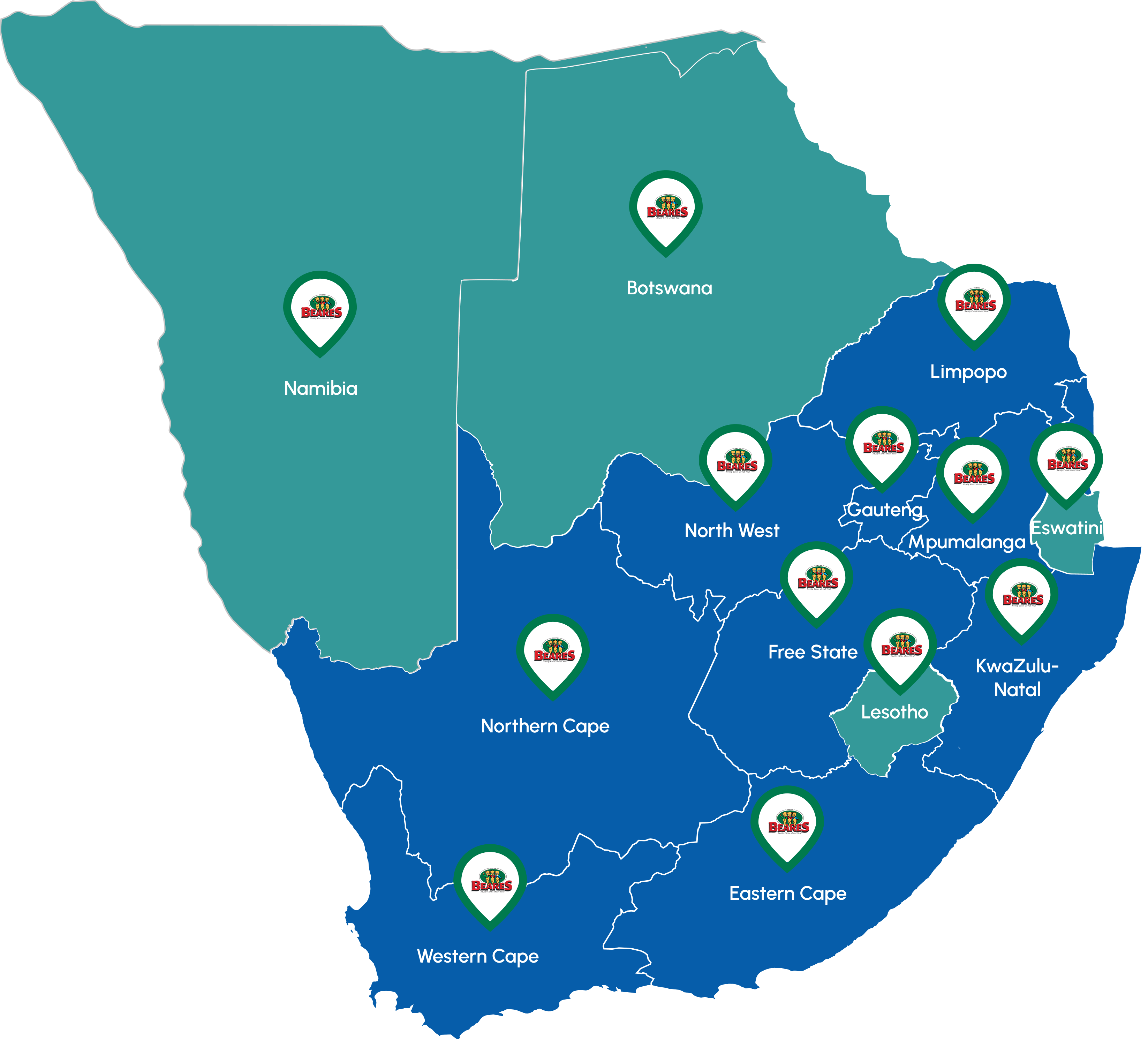 beares locations